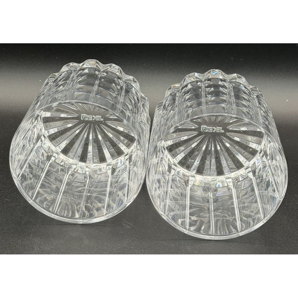Riedel Spey Old Fashion Glasses Set 2 Crystal Rocks Whiskey Tumbler EUC - Picture 3 of 7